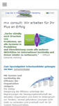 Mobile Screenshot of m-plusconsult.de